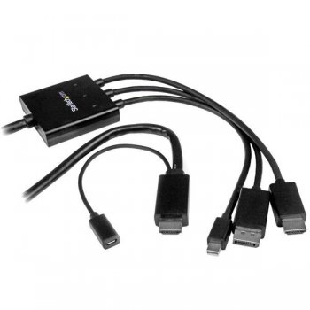 StarTech.com Cable Conversor HDMI, DisplayPort o Mini DisplayPort a HDMI de 2m - Adaptador DP y Mini DP