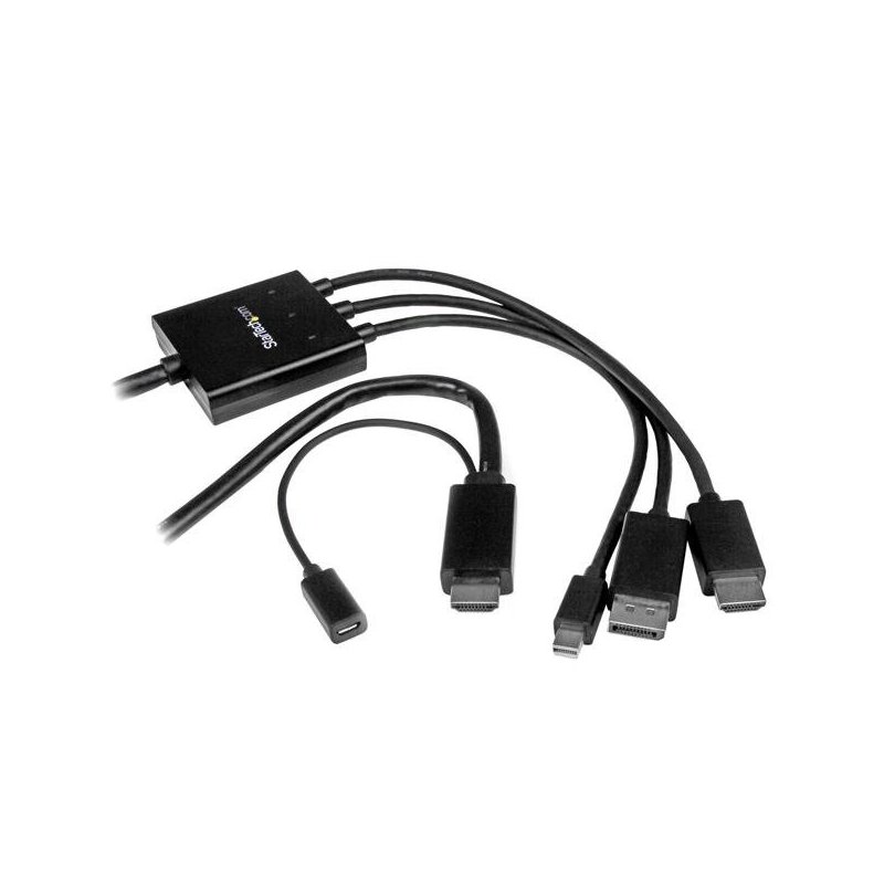 StarTech.com Cable Conversor HDMI, DisplayPort o Mini DisplayPort a HDMI de 2m - Adaptador DP y Mini DP