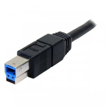 StarTech.com Cable USB 3.0 SuperSpeed Negro de 3 metros - A Macho a B Macho
