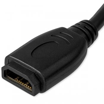 StarTech.com Cable de 15cm de Extensión Alargador HDMI 2.0 de Alta Velocidad - Extensor de Puertos - 4K de 60Hz