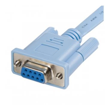 StarTech.com Cable 1,8m para Gestión de Router Consola Cisco RJ45 a Serie DB9 - Rollover - Macho a Hembra