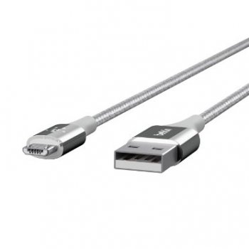 Belkin DuraTek cable USB 1,2 m 2.0 USB A Micro-USB B Plata