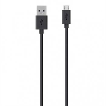 Belkin USB A - Micro-USB, 2m cable USB 2.0 Micro-USB B Negro