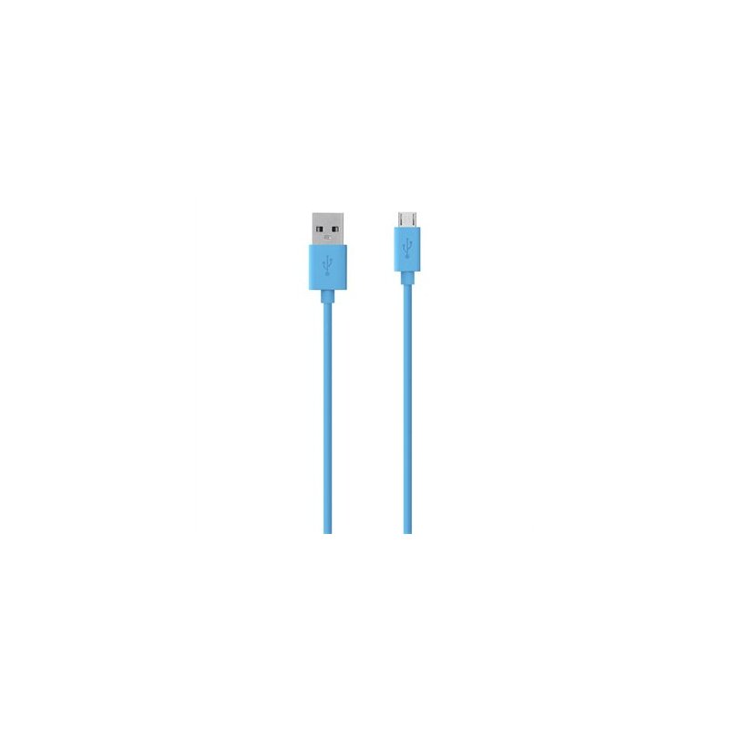 Belkin F2CU012BT2M-BLU cable USB 2 m 2.0 USB A Micro-USB B Azul