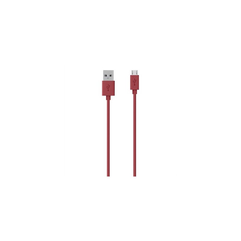 Belkin F2CU012BT2M-RED cable USB 2 m 2.0 USB A Micro-USB B Rojo
