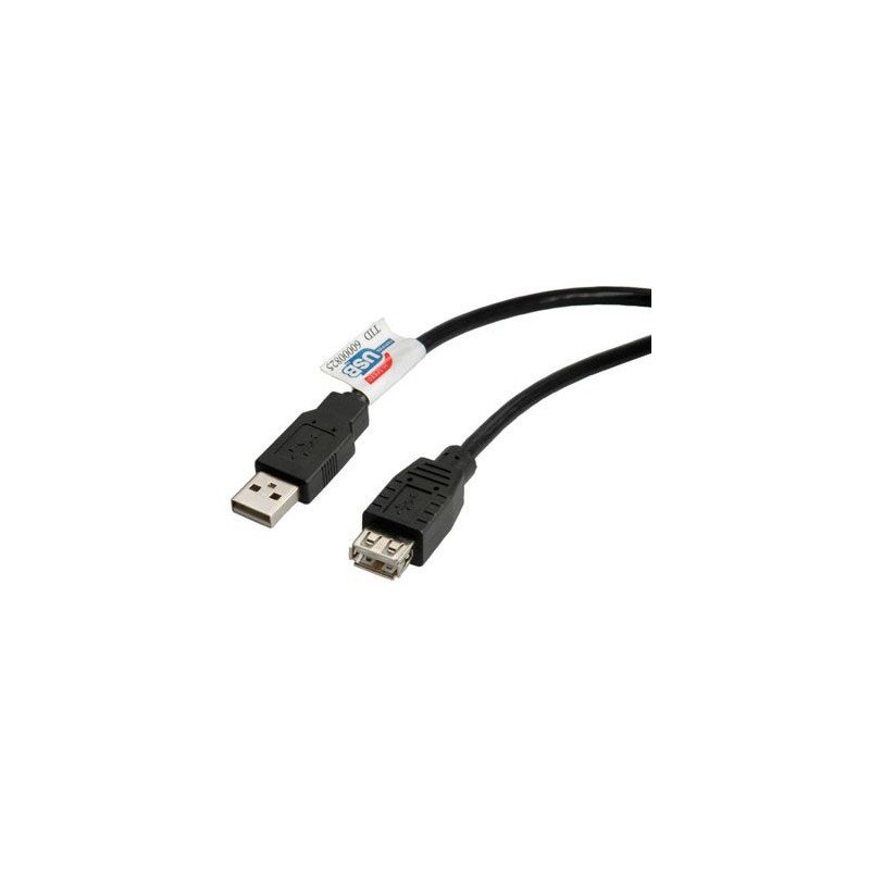 ITB 0.8m USB2.0 cable USB 0,8 m 2.0 USB A Negro