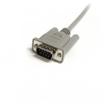 StarTech.com Cable Alargador de 1,8m de Extensión DB9 Serie RS232 EGA Macho a Hembra - Extensor Gris