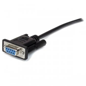 StarTech.com Cable 1m Extensión Directo Straight Through Serie Serial RS232 Vídeo EGA DB9 Macho a Hembra