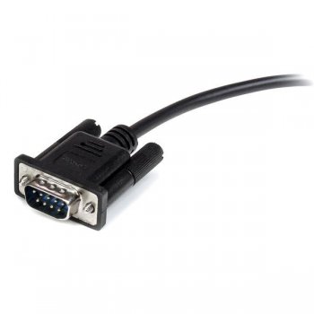 StarTech.com Cable 1m Extensión Directo Straight Through Serie Serial RS232 Vídeo EGA DB9 Macho a Hembra