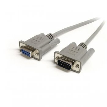 StarTech.com Cable de 91cm de Extensión DB9 Serie Serial RS232 EGA Macho a Hembra - Extensor Gris