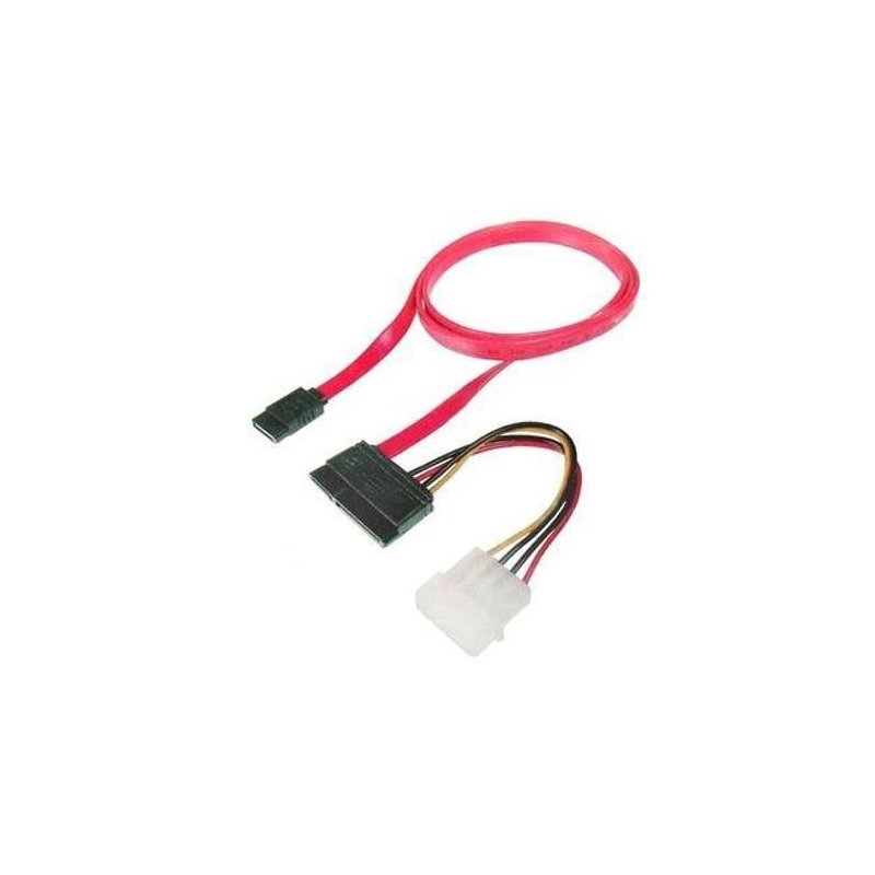 Nilox 0.5m SATA 22 cable de SATA 0,5 m SATA 22-pin SATA 7-pin + Molex (4-pin) Rojo