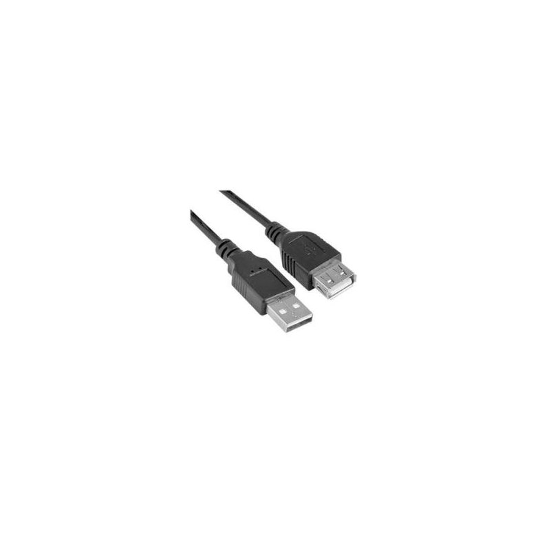 Nilox USB 2.0 A A 1 m cable USB USB A Negro