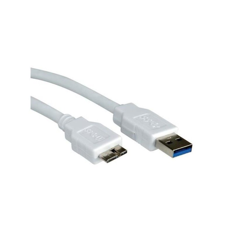 Nilox USB A - Micro-USB B, 0.8m cable USB 0,8 m 3.0 (3.1 Gen 1) Blanco