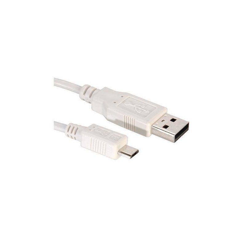 Nilox 1.8m USB 2.0 A - Micro USB 2.0 B M M cable USB 1,8 m USB A Micro-USB B Blanco