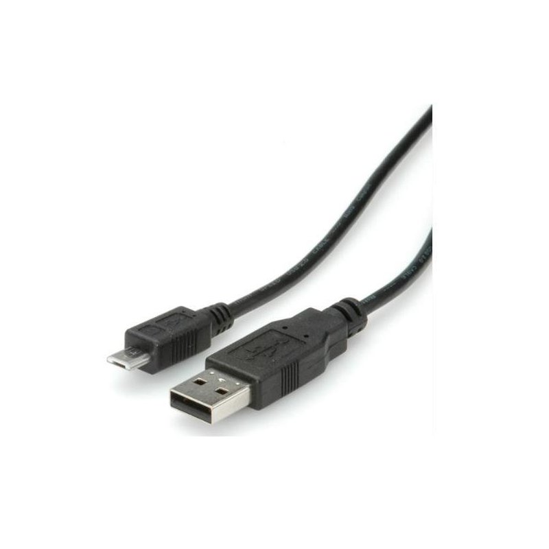 Nilox RO11.02.8754 cable USB 0,8 m 2.0 USB A Micro-USB B Negro