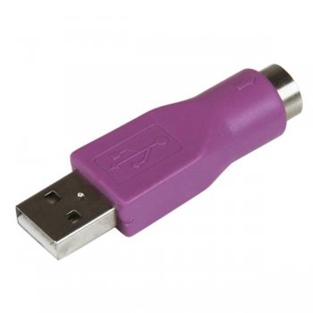 StarTech.com Adaptador Conversor PS 2 MiniDIN a USB para Teclado - PS 2 Hembra - USB A Macho